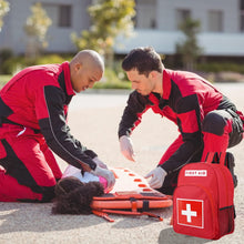 Carregar imagem no visualizador da galeria, Mochila de primeros auxilios, mochila médica de emergencia, impermeable y de gran capacidad, bolsa vacía de primeros auxilios, ideal para paramédicos de EMT en casa, oficina, etc
