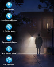 Carregar imagem no visualizador da galeria, SEZAC Luz Solar Exterior [6 Paquete/3 Modes] 270° Súper Brillante Focos Led Exterior Solares con Sensor de Movimiento, IP65 Luces Solares Led exterior Jardin para Garajes, Caminos, Puertas Delanteras
