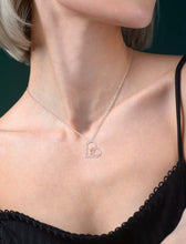 Carregar imagem no visualizador da galeria, INFUSEU Regalo Dia De La Madre, Te Quiero Mama Plata De Ley 925 Colgante Madre E Hija Collar Corazon Oro Rosa Mujer Abrazo Para Madre Y Bebé Para Tu Madre
