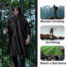 Carregar imagem no visualizador da galeria, Senston Poncho de Lluvia Impermeable Ligero para Mujeres y Hombres, Impermeable Impermeable para Acampar, Caminar, Pescar, Reutilizable al Aire Libre
