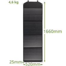 Carregar imagem no visualizador da galeria, Bresser Cargador solar de 120 W con 1 CC y 3 puertos USB-A, incluye conector USB-A hembra con QC3.0 para carga rápida, panel solar como cargador para smartphones, estaciones de alimentación, etc.
