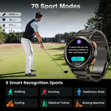 Carregar imagem no visualizador da galeria, KOSPET Tank 2 - Edição Especial Negro - Relógio Inteligente - Tela AMOLED 1.43&quot;, Resistente MIL-STD-810H, Bluetooth, 60 Dias de Bateria | Android e iOS
