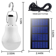 Carregar imagem no visualizador da galeria, Beinhome Lámpara Solar LED para Exterior 2PCS,Farolillo Solar,Lámpara de Camping,Lámpara con Panel Solar,3M Cable,Bombilla de 3W,Iluminación Solar para Interior,Tienda de Campaña Senderismo Pesca
