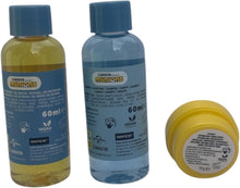 Carregar imagem no visualizador da galeria, Kit de viagem infantil de cuidados pessoais minions, 3 peças: Shampoo 60 ml, gel de banho 60 ml, Bsparadisy Labial 10 g
