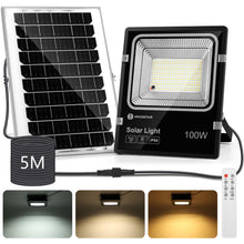 Carregar imagem no visualizador da galeria, Aigostar - Foco solar exterior con mando a distancia，Cable de 5m.8000mAH，Batería de gran capacidad y gran panel solar.regulable 3000/4000/6500K. Uso interior/exterior IP66:jardín，patio，camino
