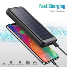 Carregar imagem no visualizador da galeria, Feob Cargador Solar 26800mAh, Power Bank Solar [3 Entradas y 2 Salidas] Batería Externa Solar de Carga Rápida Cargador Movil Portatil con USB C Entrada para iPhone 15/14/13 Pro MAX Samsung etc
