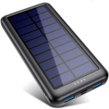 Carregar imagem no visualizador da galeria, Feob Cargador Solar 26800mAh, Power Bank Solar [3 Entradas y 2 Salidas] Batería Externa Solar de Carga Rápida Cargador Movil Portatil con USB C Entrada para iPhone 15/14/13 Pro MAX Samsung etc
