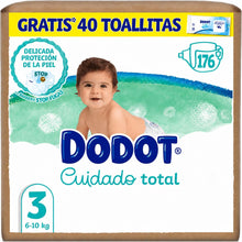 Upload image to gallery viewer, Dodot Cuidado Total Talla 3 (6-10 kg) 176 Pañales y 40 Toallitas Pure Aqua
