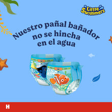 Carregar imagem no visualizador da galeria, Huggies Little Swimmers Pañales Bañadores para Bebé Talla (3-4), Barreras Anti-Escapes para Una Máxima Protección en el Agua, 20 Pañales Desechables
