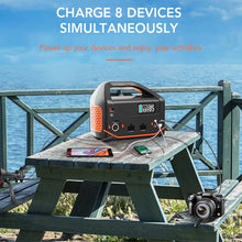 Carregar imagem no visualizador da galeria, HTDRE Estación de energía portátil con generador Solar de 150.000 mAh, batería de Respaldo, Fuente de alimentación para Aventuras al Aire Libre, Viajes y acampadas.
