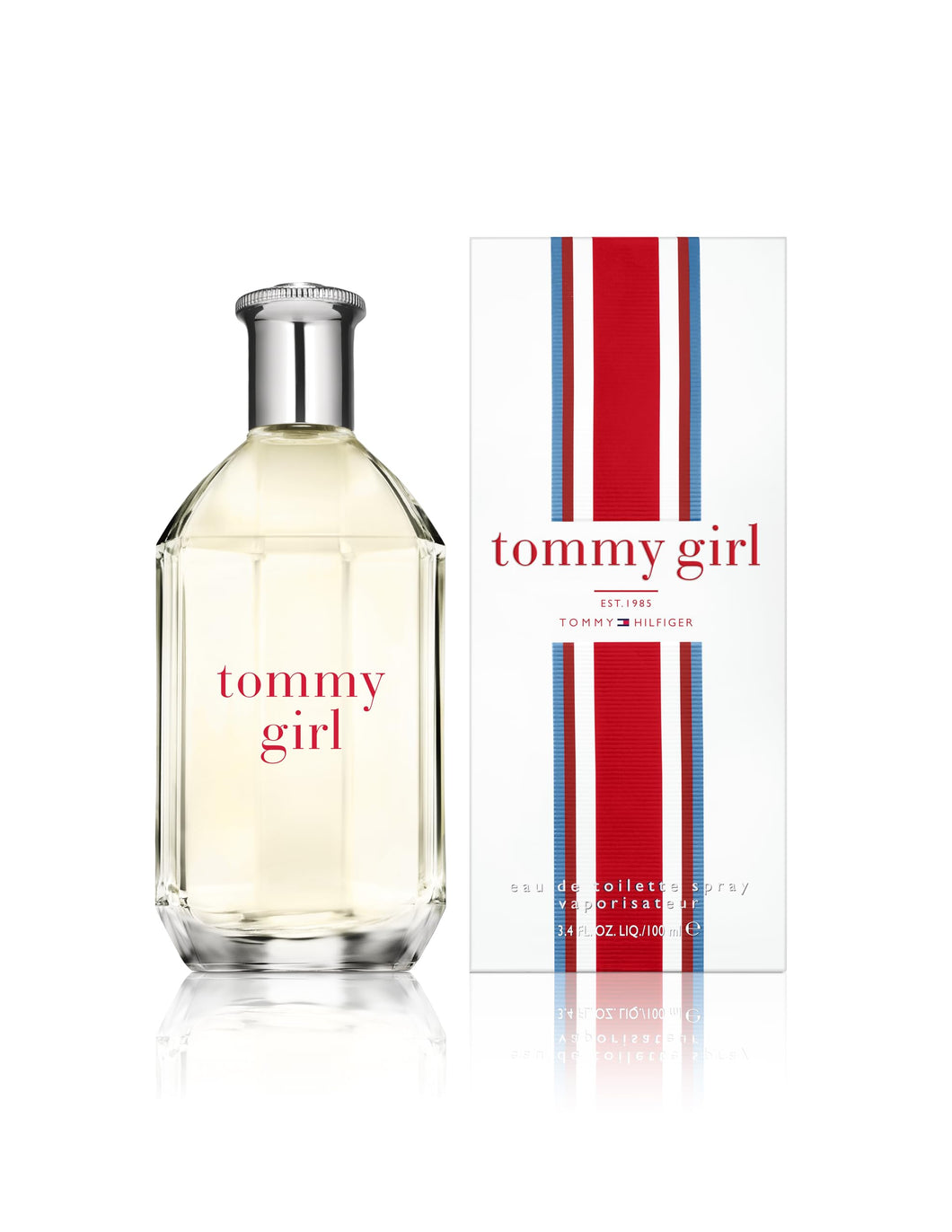 Tommy Hilfiger – Tommy Girl Eau de Toilette – 100 ml – Perfume de Mujer – Fragancia Floral Frutal – Fragancia Floral Muy Fresca con Notas Frutales – Botella de Vidrio Transparente