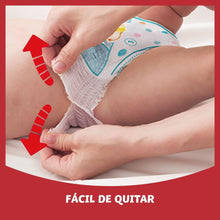 Carregar imagem no visualizador da galeria, Dodot Pants para bebés fraldas, tamanho 7, +17 kg, 88 fraldas, fraldas-cuecas com ajuste 360° anti-fugas, pack mensal
