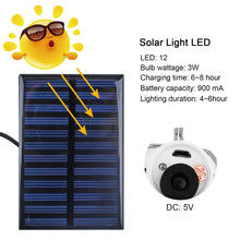 Carregar imagem no visualizador da galeria, Beinhome Lámpara Solar LED para Exterior 2PCS,Farolillo Solar,Lámpara de Camping,Lámpara con Panel Solar,3M Cable,Bombilla de 3W,Iluminación Solar para Interior,Tienda de Campaña Senderismo Pesca
