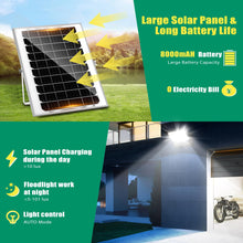 Carregar imagem no visualizador da galeria, Aigostar - Foco solar exterior con mando a distancia，Cable de 5m.8000mAH，Batería de gran capacidad y gran panel solar.regulable 3000/4000/6500K. Uso interior/exterior IP66:jardín，patio，camino
