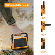 Carregar imagem no visualizador da galeria, Dancingboar Foco LED Recargable Solar, 4 Modos Luz LED Recargable de Exterior, Impermeable Luz de Trabajo Portátil para Camping, Jardín, Pesca, Garaje, Emergencia
