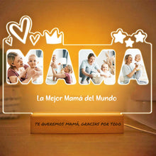 Carregar imagem no visualizador da galeria, Regalo Dia de la madre - Regalos originales fotos para mama- Lampara Personalizada regalo mujer fotos personalizados cosas que regalar día pareja cumpleaños personalizadas con foto madres (5)
