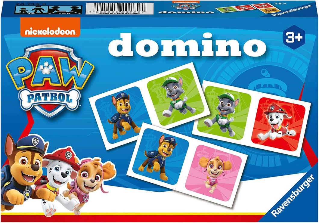 Ravensburger Domino A Patrulha Canina - Paw Patrol, a partir de 3 anos.