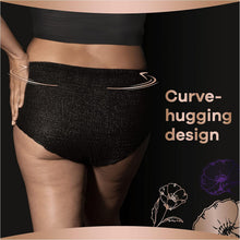 Carregar imagem no visualizador da galeria, Always Discreet Lote de 4 cuecas para incontinência e incontinência, tamanho M, cor preta
