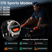 Carregar imagem no visualizador da galeria, KOSPET Tank 3 Prateado - Relógio Inteligente para homem, 1.43&quot; AMOLED, HD display, Smartwatch com Chamadas Bluetooth e Whatsapp Notificação, Resistente a Água 5ATM, Corpo em Aço Inoxidável, Android/iOS
