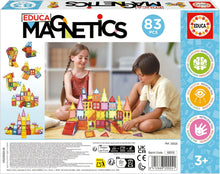Carica l'immagine nel visualizzatore di Gallery, Educa - Magnetics | Juego Educativo de construcción 3D magnético con 83 Piezas para niños, construye Figuras geométricas desarrollando la Creatividad e imaginación. A Partir de 3 4 5 años (20025)
