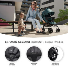 Carregar imagem no visualizador da galeria, Kinderkraft TIK Silla de Paseo, Carrito para bebé, Posición reclinada y Tumbada, Carro Plegable, Ligero - 6,5kg, Material Impermeable, Gris
