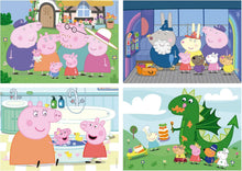Charger l'image dans la galerie, Educa - Peppa Pig | Conjunto de 4 puzzles infantis progressivos de 20 a 80 peças. Medida aproximada uma vez montada: 28 x 20 cm. Composto por grandes peças perfeitamente acabadas. +4 Anos (20329)

