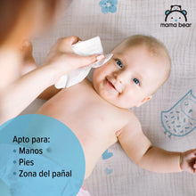 Carregar imagem no visualizador da galeria, Marca Amazon - Mama Bear Ultra Sensitive, Toallitas humedas para bebé, Sin fragancia, 1080 Unidad (18 Paquete de 60)
