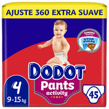 Carregar imagem no visualizador da galeria, Dodot Activity Pants Pañal-Braguita Talla 4 - 45 Pañales, 9 - 15 kg
