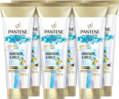Pantene Pro-V Miracles Hidratação e brilho condicionador com biotina 160 ml x 6. Para cabelo seco e danificado, com ácido hiaulorónico que fornece hidratação. Hidratante para cabelo macio e brilhante