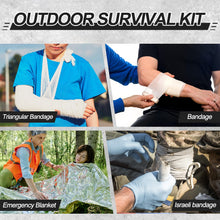 Carregar imagem no visualizador da galeria, DAJASD Botiquín De Primeros Auxilios, 54PCS Botiquín Primeros Auxilios Completo, Kit de Primeros Auxilios, Botiquín de Emergencias para Coche Camping Mochilero Senderismo Caza
