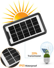 Carregar imagem no visualizador da galeria, QWORK® Mini Panel Solar USB para Teléfono - 3.5W 6V 600mA Impermeable IP65 - para Senderismo, Camping, Actividades al Aire Libre
