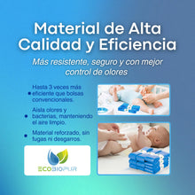 Carregar imagem no visualizador da galeria, EcoBioPur Pack de 10 Unidades Recambios Compatibles con Tommee Tippee Sangenic Tec, Simplee y Twist &amp; Click – Bolsas Antiodor Resistentes para Pañales
