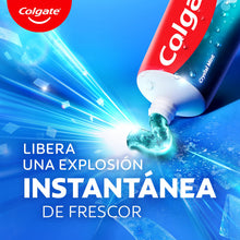 Carregar imagem no visualizador da galeria, Pasta de dentes Colgate Max White pasta de dentes cristais brancos 12 x 75 ml, frescura melhorada por UltraFreeze, 10 x mais durável, recupera o branco natural dos seus dentes, explosão instantânea de fresco
