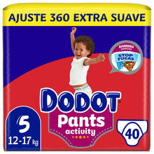 Carregar imagem no visualizador da galeria, Dodot Activity - Pants Pañal-Braguita Talla 5, Fácil de Cambiar con Canales de Aire, 40 Pañales, 12-17 kg
