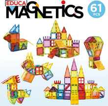 Charger l'image dans la galerie, Educa - Magnetics | Jogo educativo de construção 3D magnético com 61 peças para crianças, constrói figuras geométricas desenvolvendo a criatividade e imaginação. A partir de 3 anos (20024)
