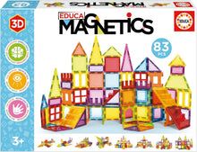 Carica l'immagine nel visualizzatore di Gallery, Educa - Magnetics | Juego Educativo de construcción 3D magnético con 83 Piezas para niños, construye Figuras geométricas desarrollando la Creatividad e imaginación. A Partir de 3 4 5 años (20025)
