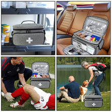 Carregar imagem no visualizador da galeria, Boczif Primeros Auxilios, Bolsa de Almacenamiento de Primeros Auxilios, Organizador de Botellas de píldoras para botiquín médico de Emergencia, Muy Adecuado para el hogar y los Viajes (Gris)
