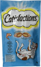Cargar imagen en el visor de la galería, Deliciosas golosinas para gatos con sabor a salmón Catisfactions, 60 g
