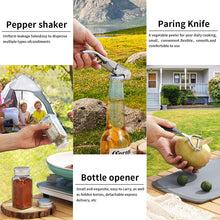 Carregar imagem no visualizador da galeria, Berglander Juego de Utensilios de Cocina para Camping con Juego de Cubiertos y Plato, Tazas vajilla, Camping Accesorios Camper, Utensilios de Cocina para Acampada, para Picnic, Barbacoa y Camping
