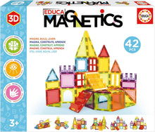 Charger l'image dans la galerie, Educa - Magnetics | Jogo educativo de construção 3D magnético com 42 peças para crianças, constrói figuras geométricas desenvolvendo a criatividade e imaginação. A partir de 3 anos (20023)
