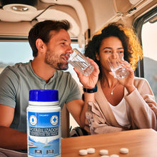 Carregar imagem no visualizador da galeria, Pastillas Potabilizadoras Chilanco - Purificador de Agua para Autocaravanas, Barcos y Camper en Depósitos de Agua Potable | 1 Pastilla Purifica 200 Litros | 48 Unidades
