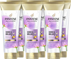 Pantene Pro-V Miracles sedoso e brilhante, condicionador para cabelo danificado, tratado ou com pregas, 160 ml x 6