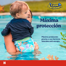 Carregar imagem no visualizador da galeria, Huggies Little Swimmers Pañales Bañadores para Bebé Talla (3-4), Barreras Anti-Escapes para Una Máxima Protección en el Agua, 20 Pañales Desechables
