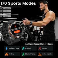 Carregar imagem no visualizador da galeria, KOSPET Tank T3 Ultra Negro - Relógio Inteligente para homem, 1.43&quot; AMOLED, HD display, Smartwatch com Chamadas Bluetooth e Whatsapp Notificação, Resistente a Água 5ATM, Corpo em Aço Inoxidável, Android/iOS
