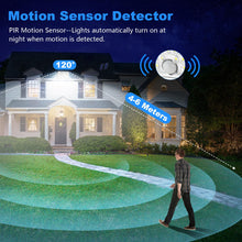 Carregar imagem no visualizador da galeria, Realky Lampara Solar Exterior con Sensor de Movimiento, Foco 113 LEDs 2000mAh 4 Modes, Luz Potente LED para Jardin con Cable de 5 m, 2 piezas
