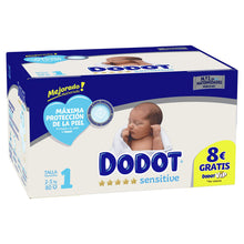 Carregar imagem no visualizador da galeria, Dodot Sensitive Pañales, Talla 1, Pañales, 2-5 kg, Blanco, Talla Única, Vanilla, 80 Unidad
