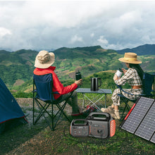 Carregar imagem no visualizador da galeria, Central Eléctrica Portátil: 296WH Batería de Copia de Seguridad Estación de Energía Portátil PD/AC/DC/USB Acumulador de Energía 300W Generador Solar para Camping Viaje Emergencia
