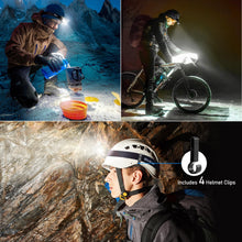 Carregar imagem no visualizador da galeria, Blukar Linterna Frontal Recargable, Superbrillante Linterna Cabeza LED Atenuación Continua, 10 Modos con Luz Roja &amp; Sensor de Movimiento, IPX5 Impermeable para Camping, Correr, Excursión, Pesca
