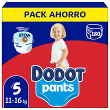 Carregar imagem no visualizador da galeria, Dodot Bebé Pants Pañales, Talla 5, 12-17 kg, 180 Pañales, Pañal-Braguita con Ajuste 360° Anti-Fugas, Pack Mensual

