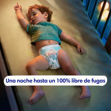 Carregar imagem no visualizador da galeria, Dodot Pañales Bebé-Seco, Talla 6 (13-18 kg), 132 Pañales + 1 Pack de 10 Toallitas Regalo de Aqua Plastic Free, Una Noche Hasta Un 100% Libre De Fugas, Pack Mensual
